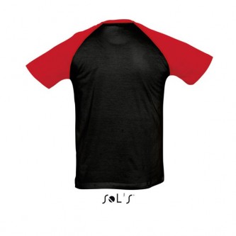 ΠΡΟΣΦΟΡΑ Ανδρικό t-shirt Μαύρο - Κόκκινο FunkyBR